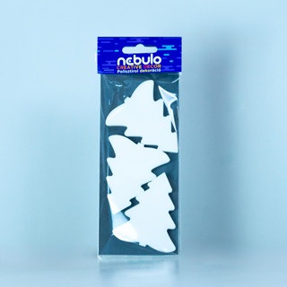 Psd-Kf-3-8x20 - Karcsonyfa, Polisztirol Dekorci, 3 Db, 8x20 Cm, Nebulo Creative Dekor